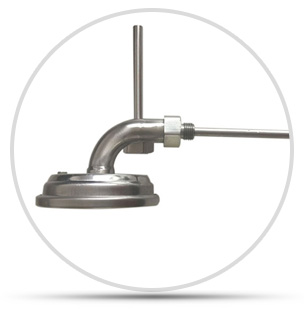 彎曲管道上雙金屬溫度計(jì)安裝方法