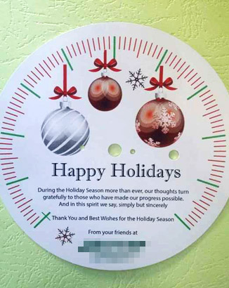 溫度計(jì)老客戶的7年支持，每年的最具創(chuàng)意賀卡