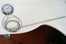 定制款!650mm超長(zhǎng)感溫管壓力式溫度計(jì)